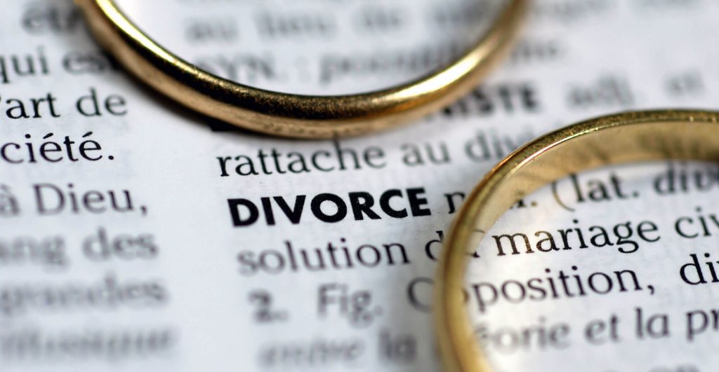 Wedding rings on divorce definition page