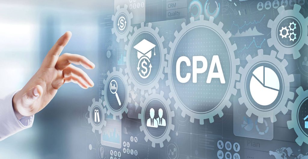 Hand reaching towards CPA graphics.