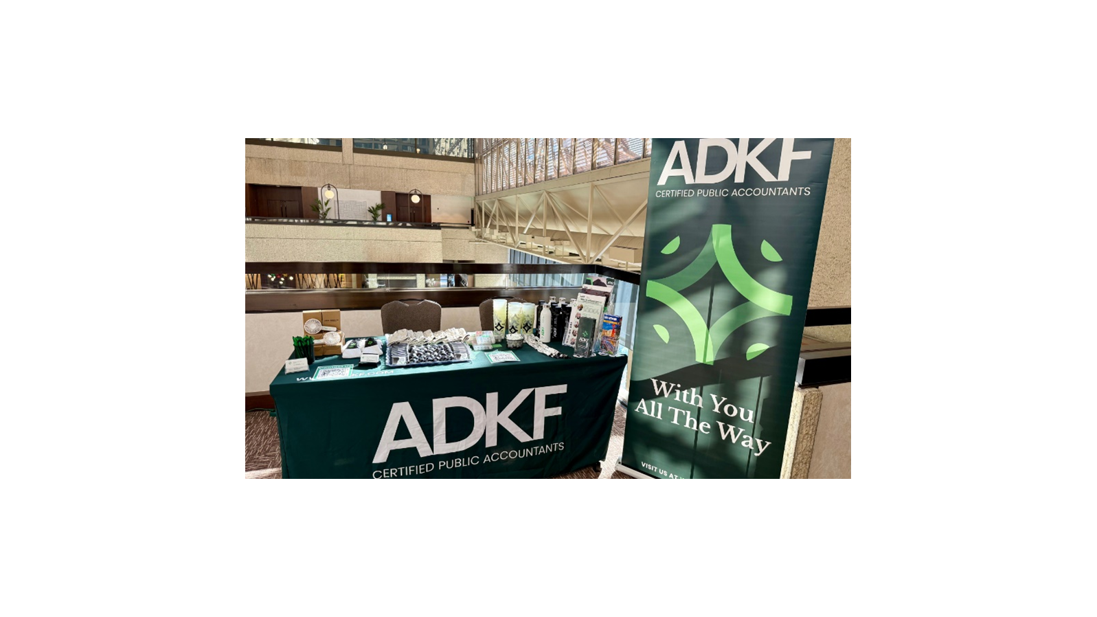 ADKF display booth setup